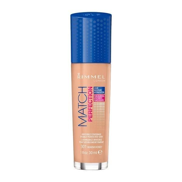 Base De Maquillage Liquide Match Perfection Rimmel London - Couleur:100 - Ivory 30 Ml