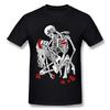 Die Liebenden Süßer Kuss Totenkopf T-Shirts Umarme Mich Rein Paar Skelett Totenkopf T-Shirt Männer Ostertag Tod Punk Stil T-Shirts