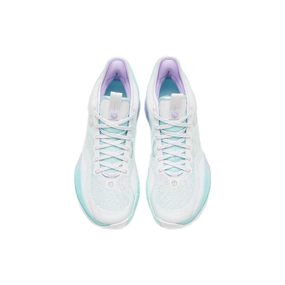 New ANTA Three point Rain1.0 Basketball Shoes Women's Low Top Cyan 922411102S-1