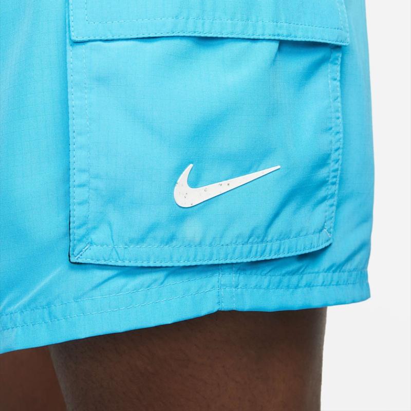 Nike Solid Color Brand Logo Pocket Drawstring Waist Shorts Men shorts Blue NESSB522-480