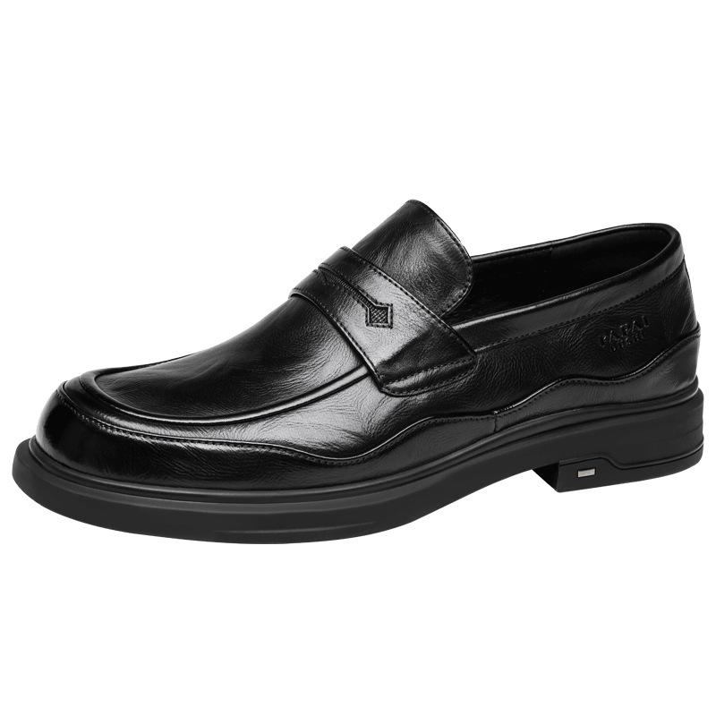 2025 buty męskie biznesowe i codzienne mokasyny jednoprzewodowe skóra bydlęca pierwszej jakości trend wszechstronne męskie skórzane buty wysokiej jakości nowe