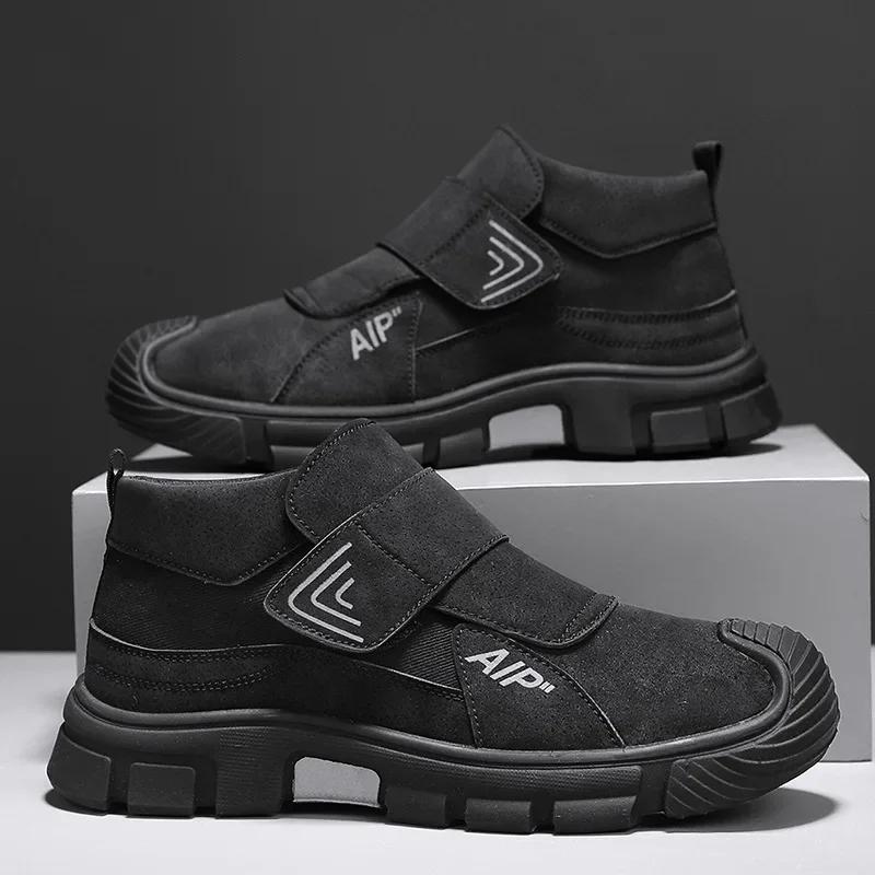 Men's Boots Outdoor Hiking Shoes 2024 Winter Waterproof Wear-resistant Work Shoes Comfort Non Slip Fashion Sports Leisure Shoes