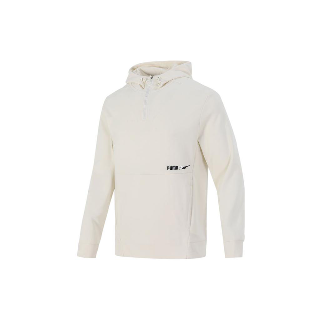 Puma Sweatshirts Men's Ecru Hooded Moderate Regular 846535-73