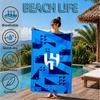 Blue Football Team Beach Towel, Microfiber Beach Towel, Perfect For Pool, Beach, Travel, Home Decor Beach Party Fan Gifts