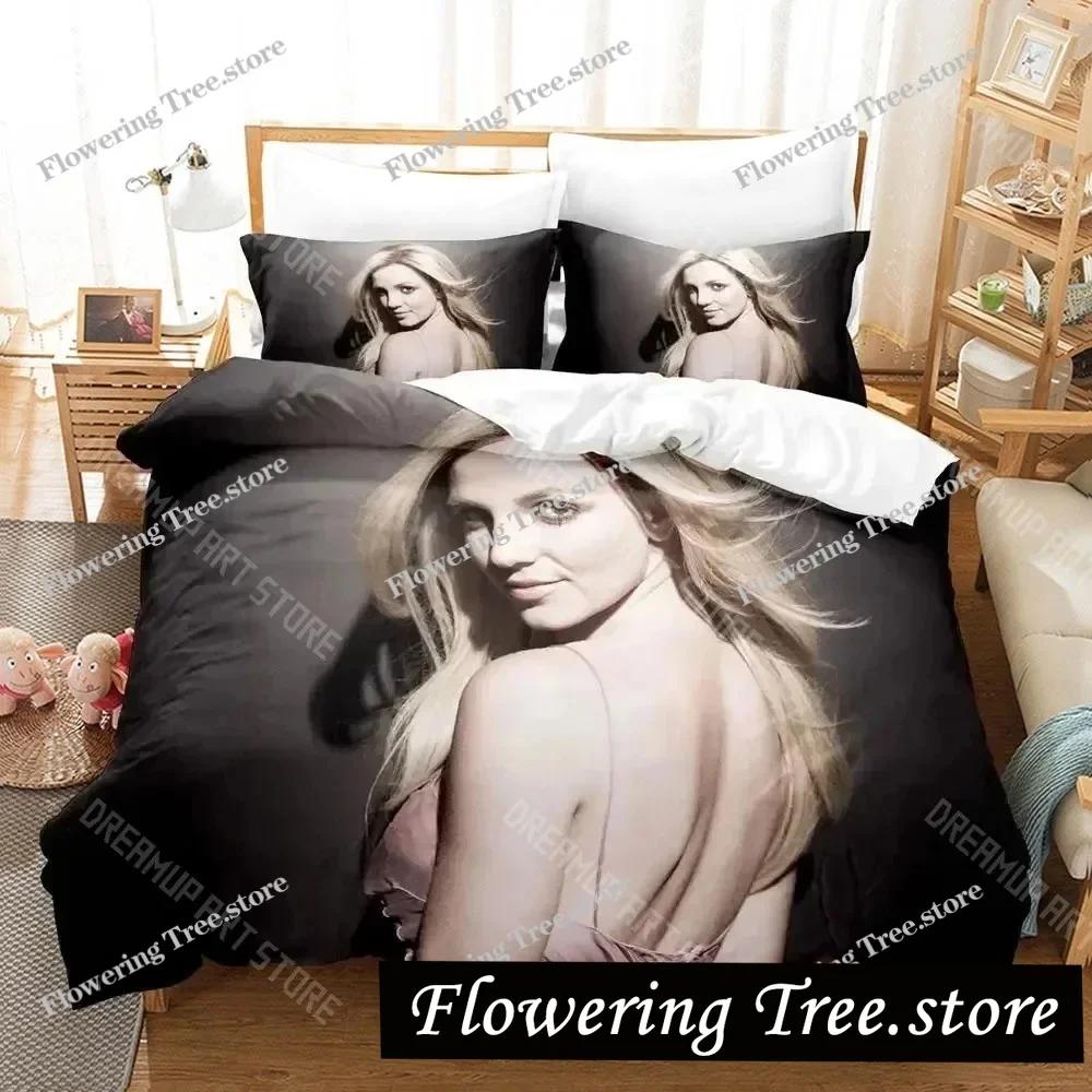Sexy Britney Spears Bedding Set Duvet Cover Bed Set Quilt Cover Pillowcase Comforter king Queen Size Boys Adult Bedding Set