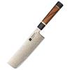 XINZUO Newest Style 7'' Inches Nakiri Knife 37 Layers Real Tricolour Copper Damascus Steel Kitchen Butcher Cleaver Fish Knife
