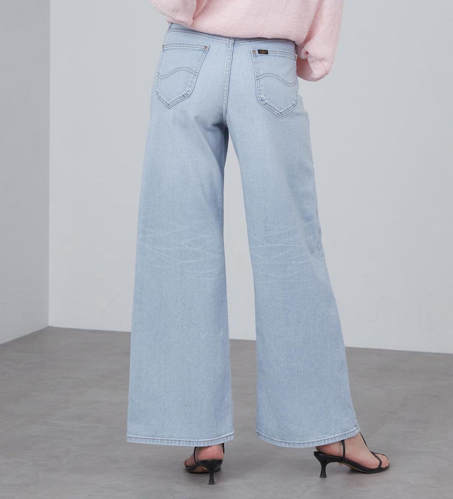Lee STANDARD WARDROBE denim pants wide spring/summer ladies light blue