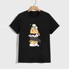 Cute Cat Pattern Tshirt High Grade 100 Cotton Short Sleeve Top 2026 Summer Unisex Unisex Daily Casual Fashion Tees Unisex Clothes