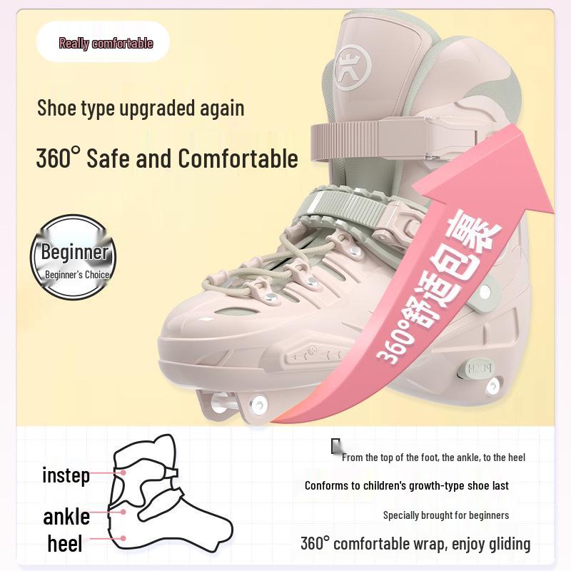 Children's Roller and Ice Skates - Ages 6-12, Beginner to Pro, Boys & Girls Inline Skates