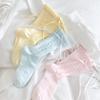 Womens Crew Ruffle Socks Cute Frilly Casual Socks Ribbon Bow Knit Cotton Lettuce Adorable Socks 3 Pack