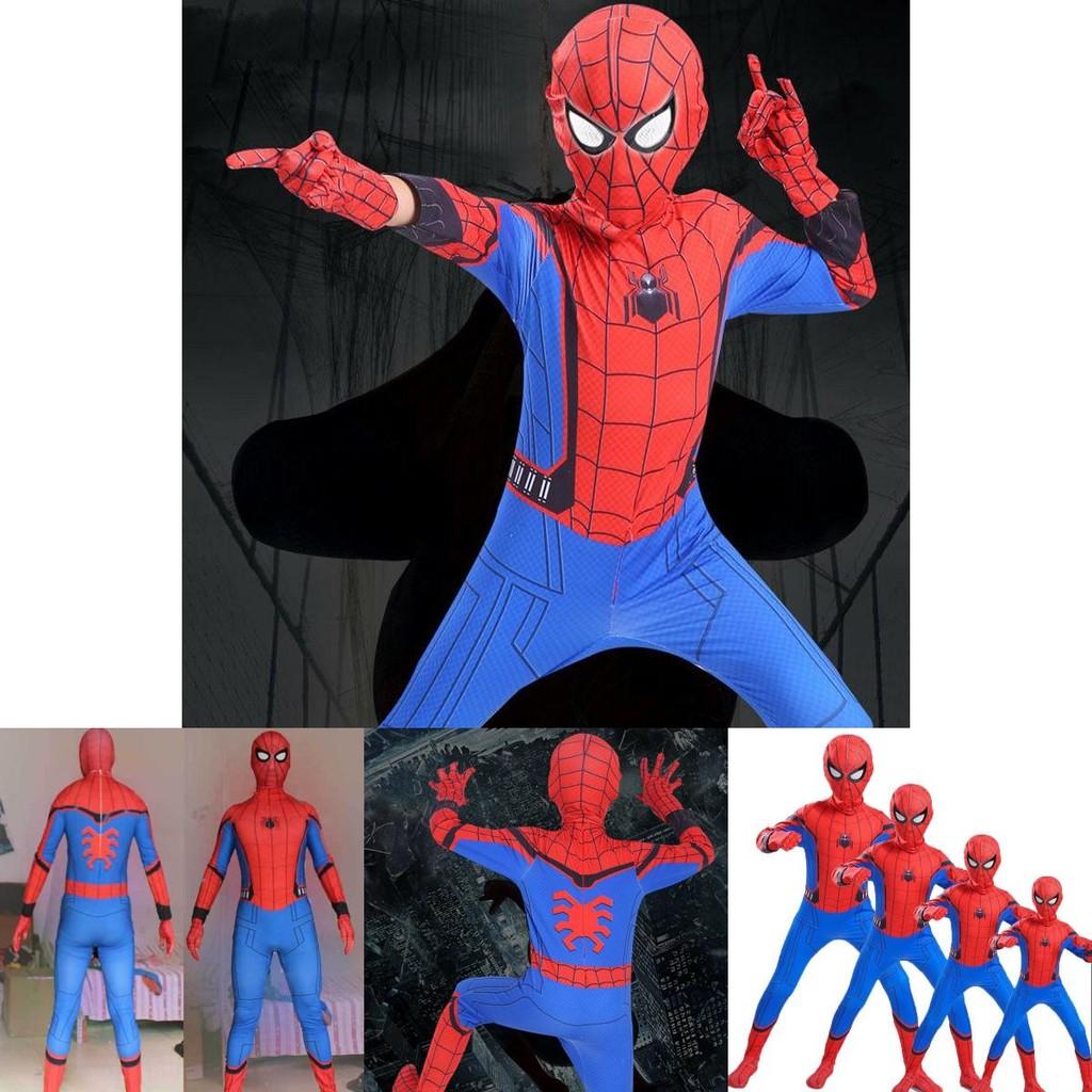 High Quality Durable Homecoming Spiderman Costume Tights Suit For Kids And Adults