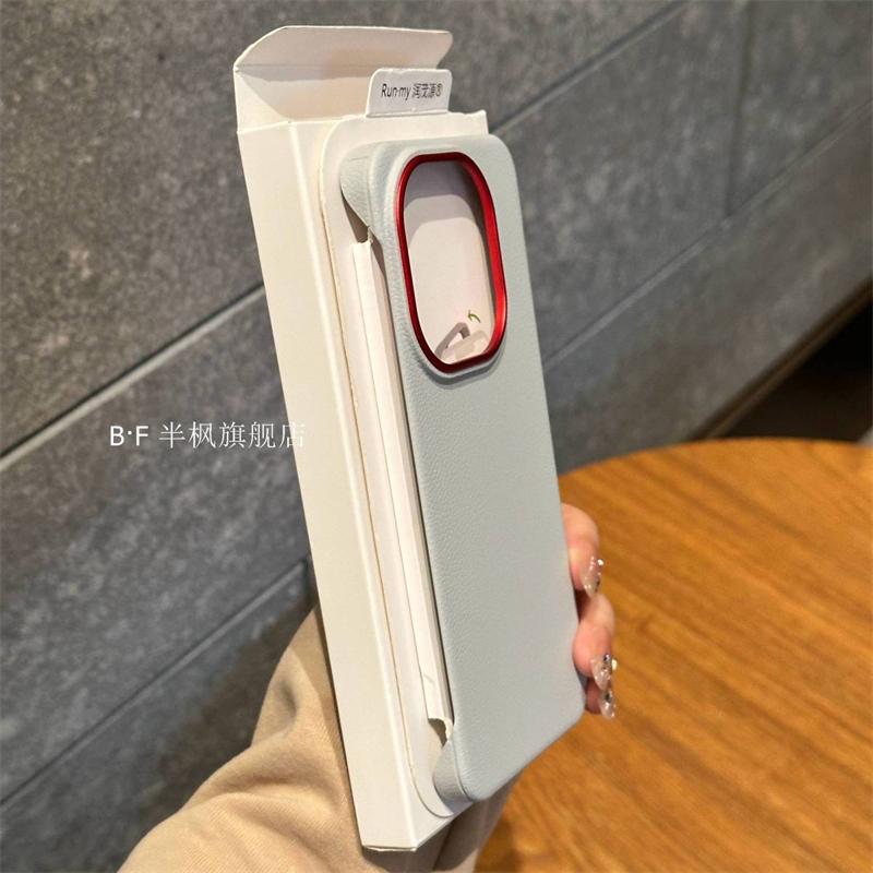 Slim Thin Case For OnePlus 15 Case Borderless Luxury PU Leather Silicone Phone Back Cover For OnePlus15 5G One Plus 15 Bumper