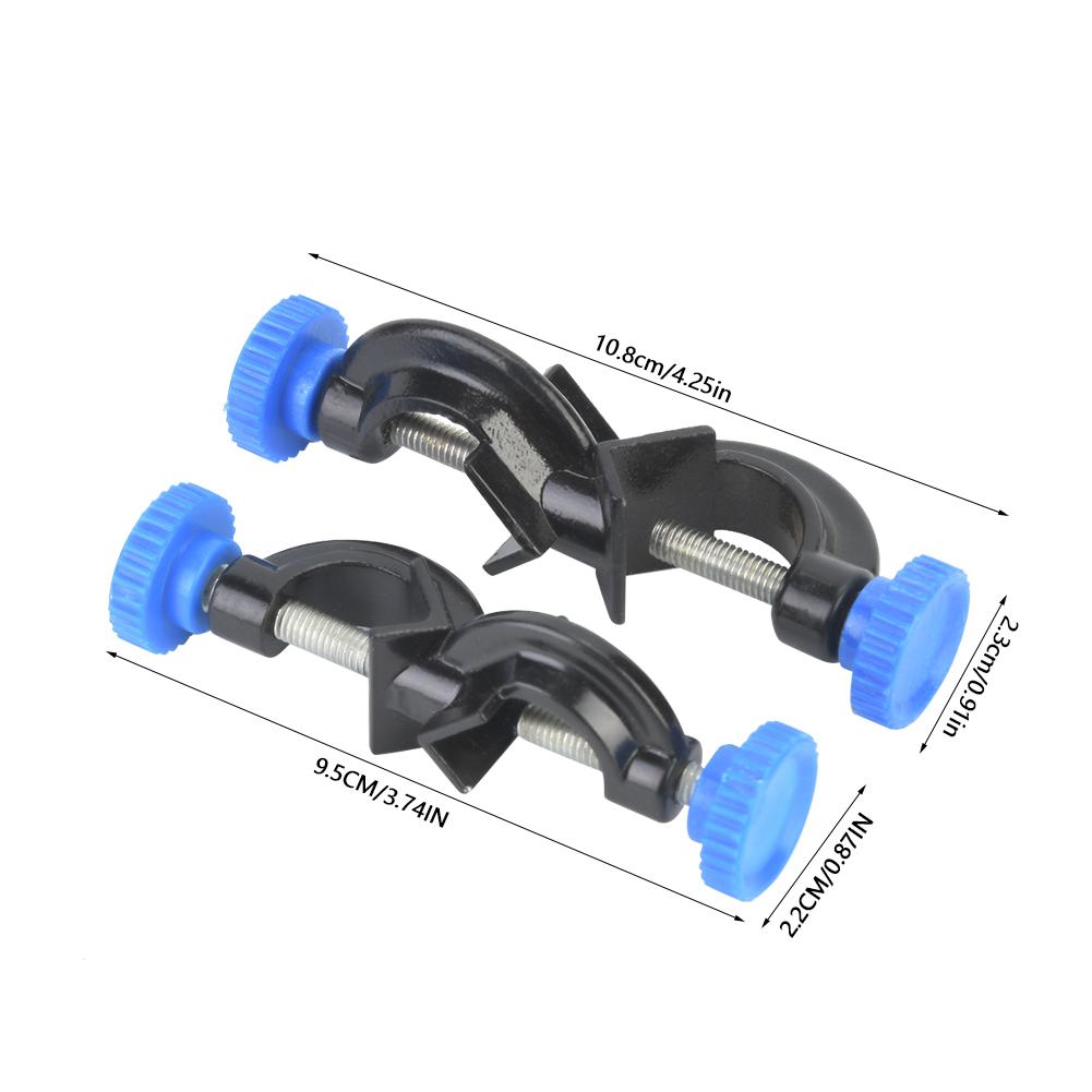 2 Pcs Aluminum Sprayed Cross Clamp Lab Stand Clamp Holder for Laboratory