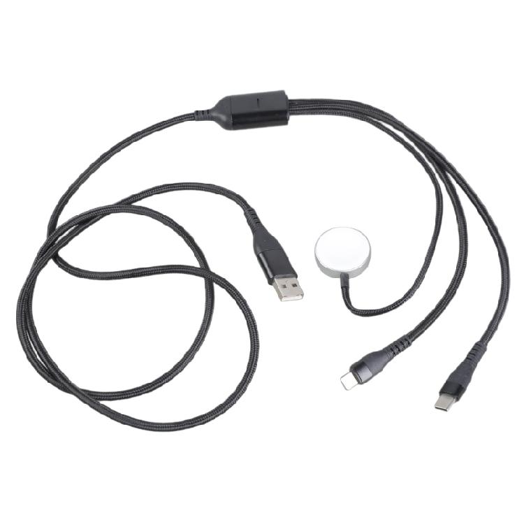 3 in 1 Magnetic Charging Cable for Smartwatch Phone Tablet Fast Charging Cord Device Wide Compatibility 1