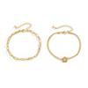 SP Simple Minimalist Anklet Cute Flower Stainless Steel Chain Anklet Set for Women