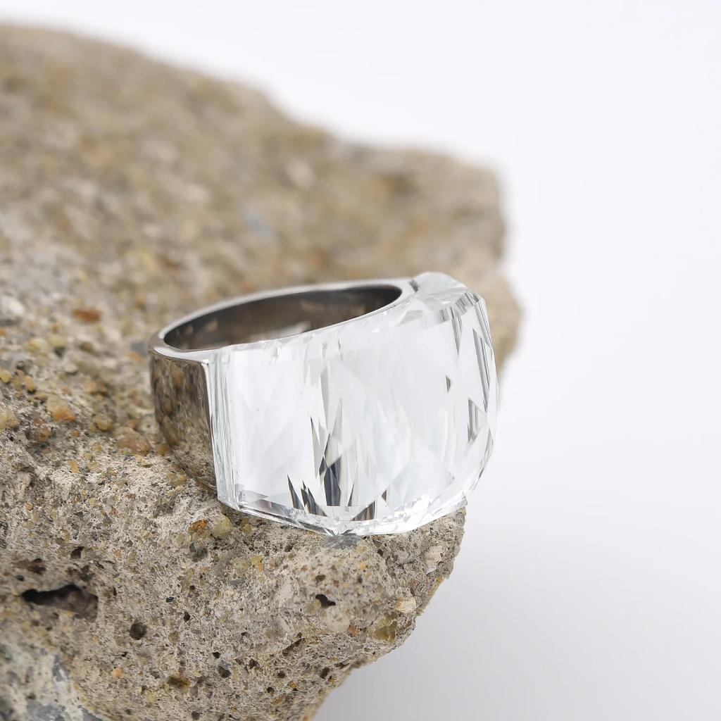 Men's/Women High Quality Luxury Stainless Steel Multi-Gemstone Style Ring Classic Trend Jewelry