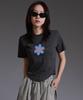 LIKE THE MOST H.Flower Round Cut Short Sleeve T-Shirt_4 Colors