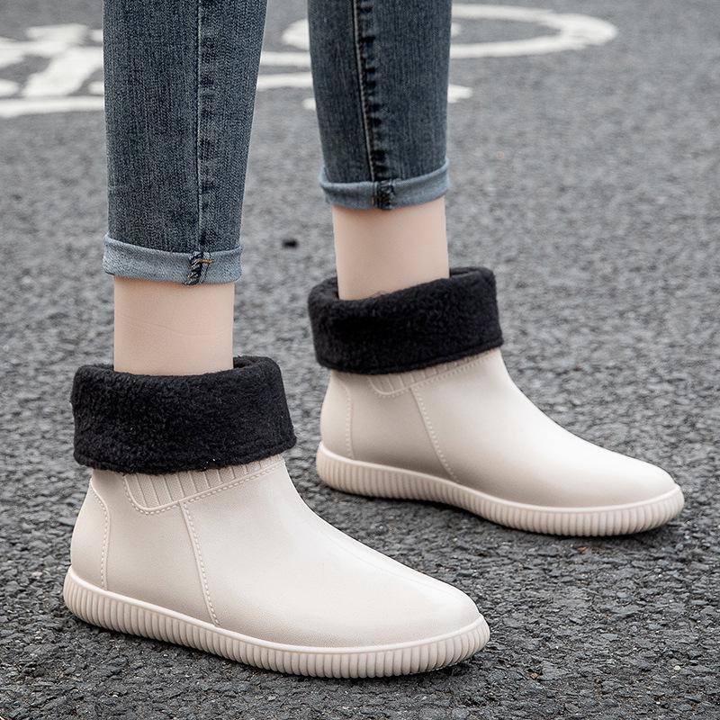 Women's Non-slip Waterproof Rubber Short Boots - Fashionable Korean Style Summer Rain Shoes