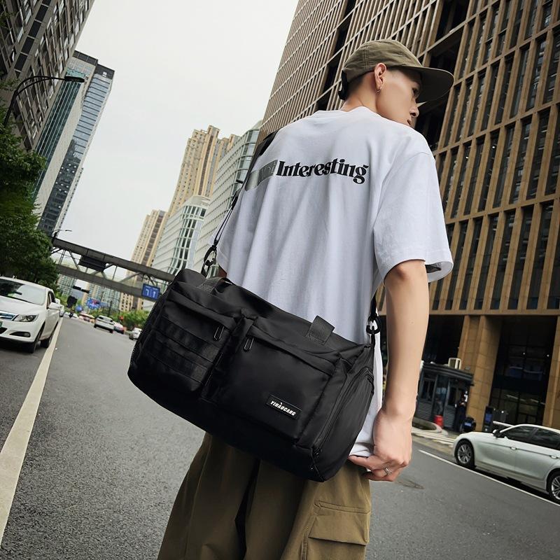 Men's and women's same simple casual belt shoe compartment portable travel bag dry and wet separation sports multi-pocket fitness bag