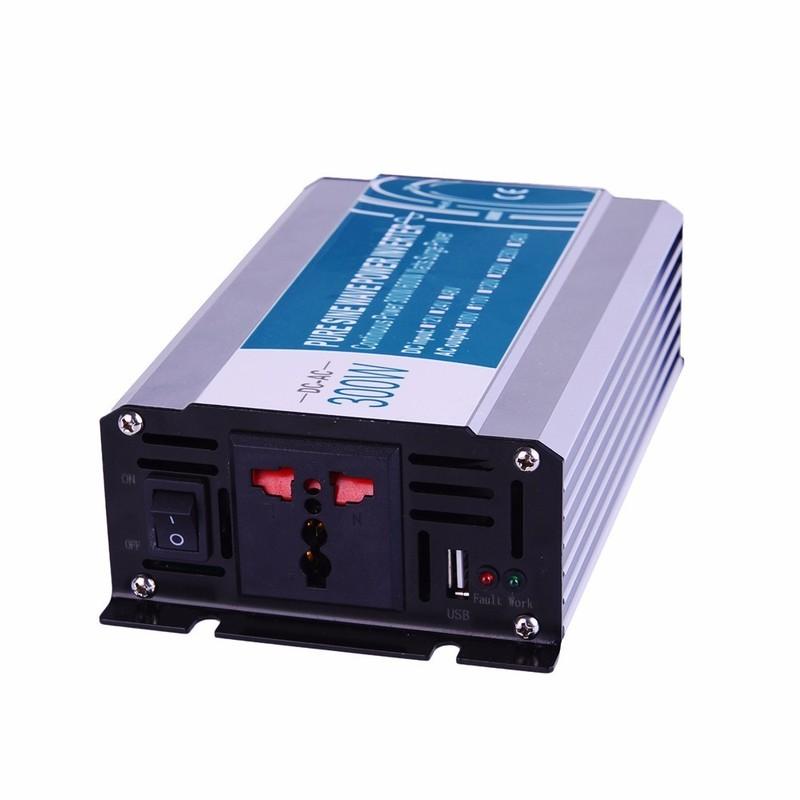 300W Pure Sine Wave Inverter DC 12V/24V/48V To AC 110V/220V,off Grid Inversor Power Inverter Work In Solar Battery Panel 12V