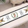 Easter Bunny Table Runner Printed Table Runner Table Flag Cloth Cover Coffee Tablecloth Party Home Decor For Kitchens Dining