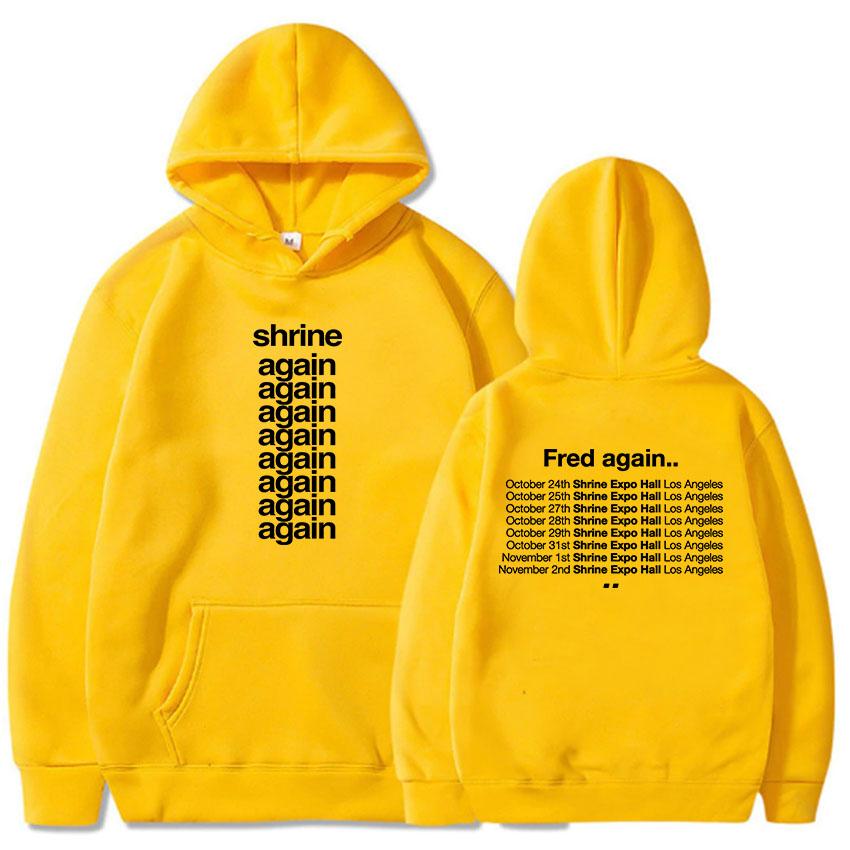 Shrine Fred Again Ti Dager Hettegensere Menn Kvinner Hettegensere Grafiske Klær Tung Mental Mote Stil Genser
