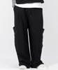 Deumakeu M Side Pocket Wide One-Tuck Real Street Sweat Pants Black