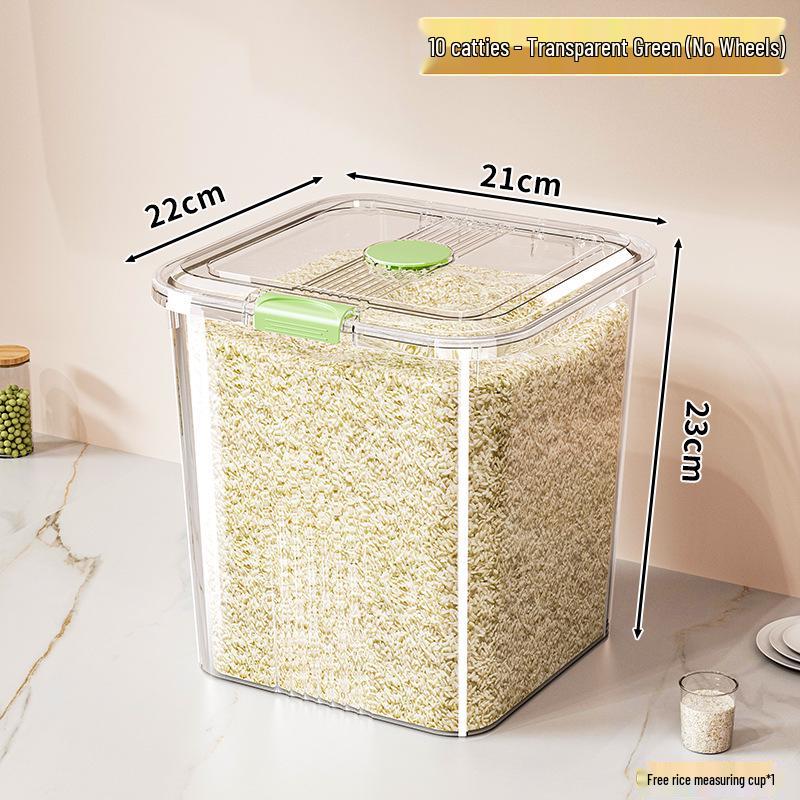 Pest-Proof Moisture-Proof Rice Flour Storage Jar | Food-Grade Large Capacity Container