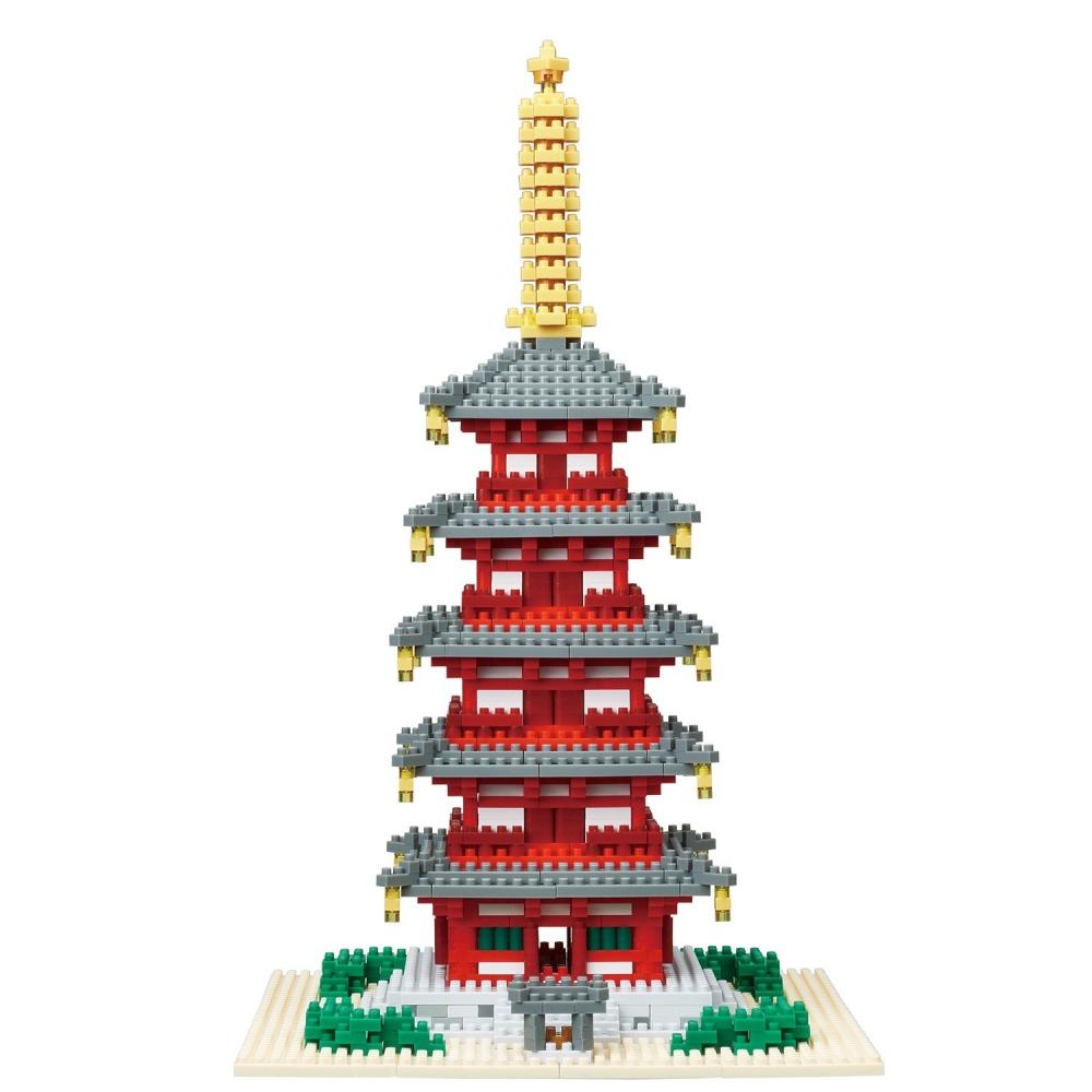 Nanoblock Five-storied Pagoda Deluxe Edition NB-031