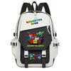 Geometry Dash bedruckter Nylon-Rucksack für Damen und Herren, Rucksack mit großem Fassungsvermögen für Reisen, Modischer Computer-Rucksack, Schultasche für Jungen und Mädchen