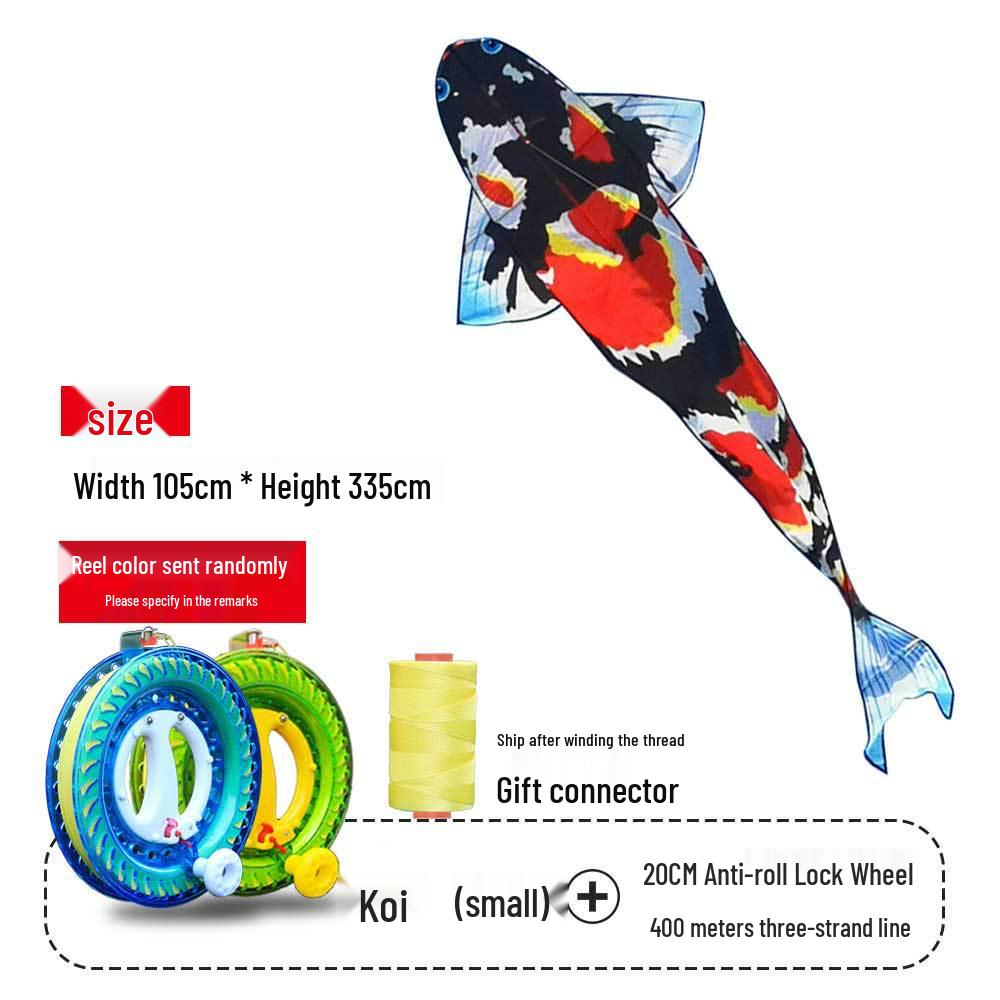 Erwachsenen-Roter Feifei Koi-Drachen – Großer chinesischer Bambus-Goldfisch für leichten Wind