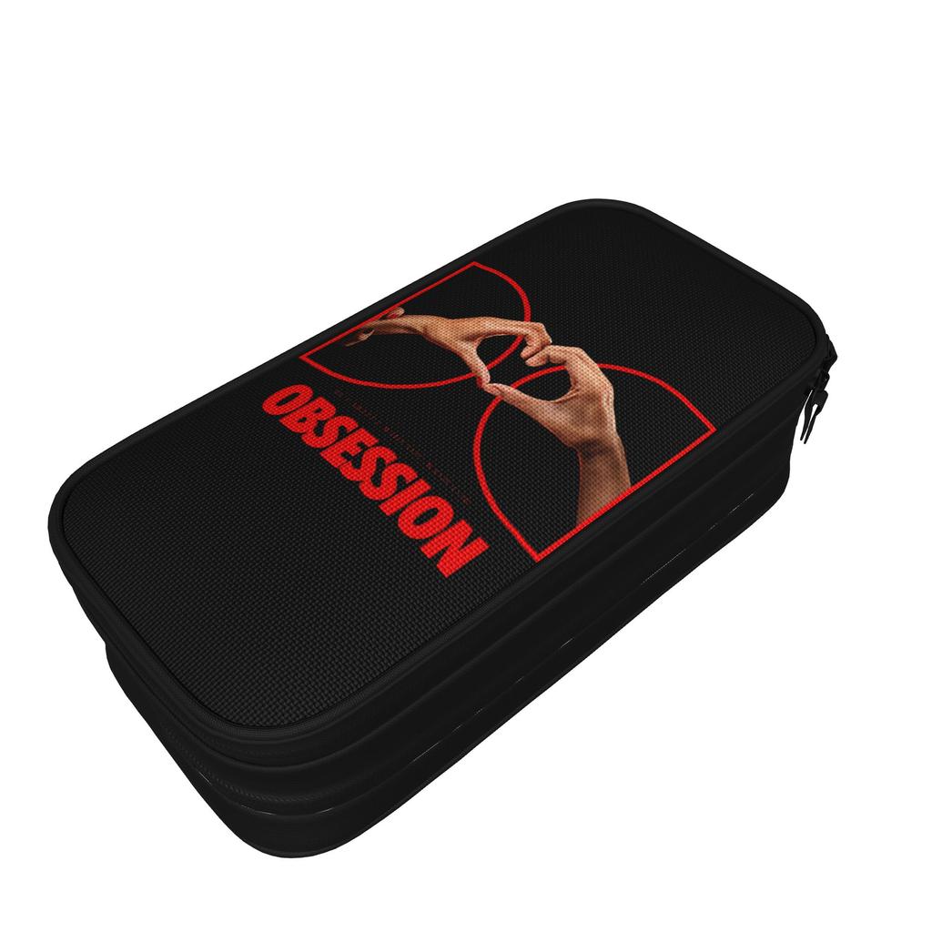 New Obsession Movie 2026 Obsession Pencil Cases Pencil Pouch for Girls Boys Large Storage Bag School Supplies Zipper Stationery