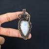 Moonstone Gemstone Pure Copper Wire Wrapped Handmade Pendant Jewelry For Gift