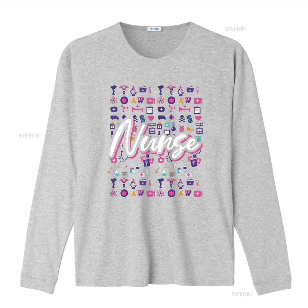 Nurse T Shirt Vintage Washed Slightly Homme Top For Everyday Wear Fashion Streetwear Stylish Graphic Unisex Breathable Soft