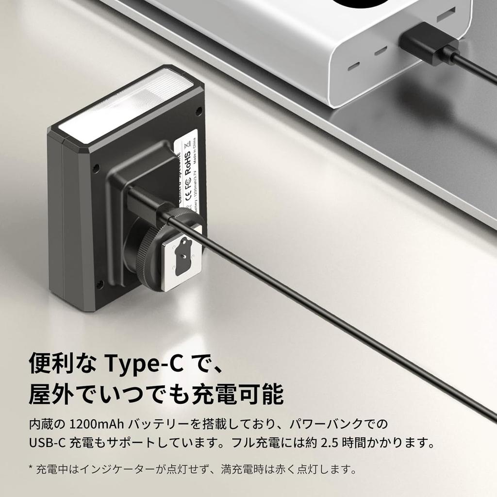 Ulanzi L044GBB2 F12 Mini Camera Flash CCT GN12 Standard Hot Shoe Compatible with and Olympus Speedlite/Flash Strobe, 5600K, Type-C Compatible, HSS,