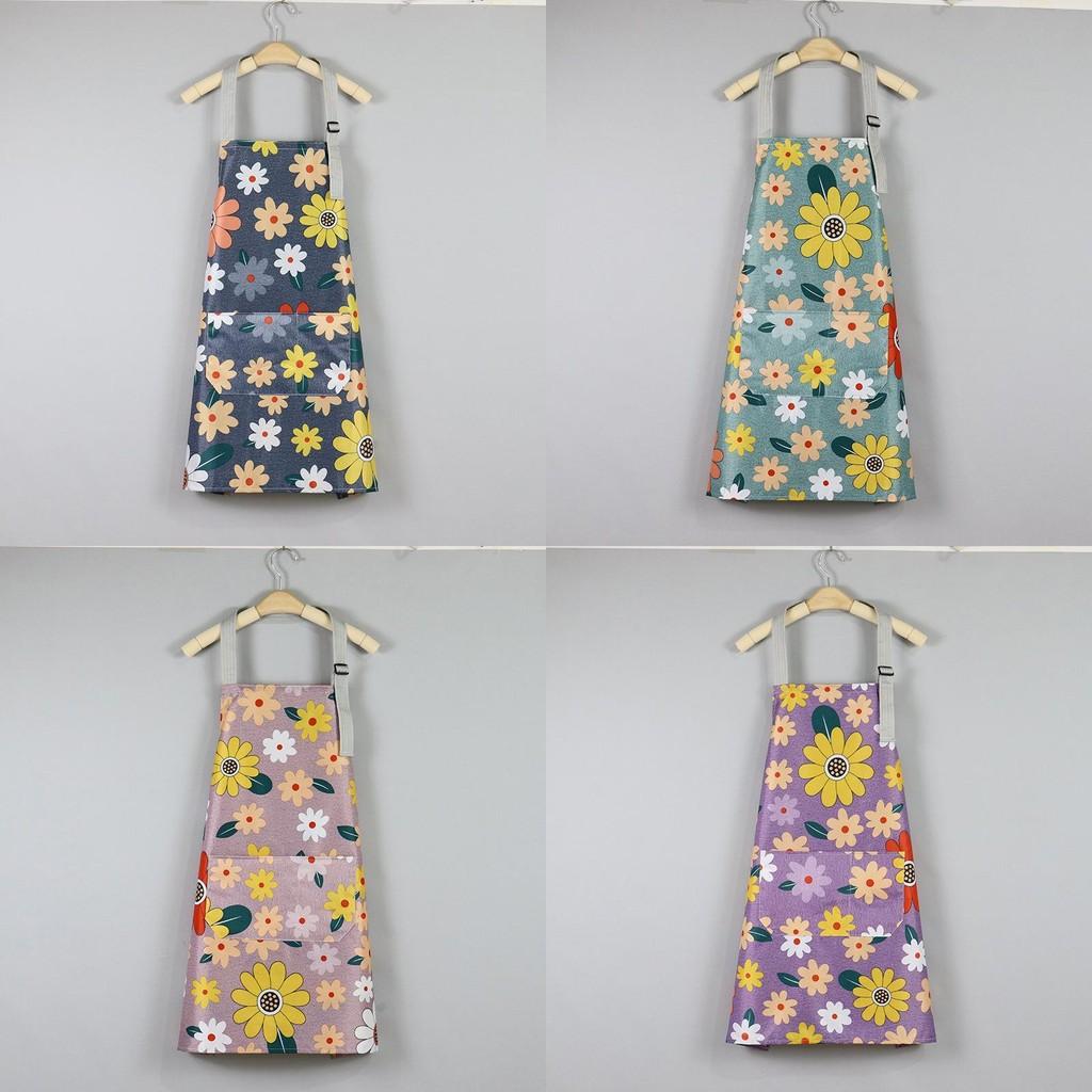 Apron Floral Fashionable Home Kitchen Plus Sized Waterproof Breathable Durable