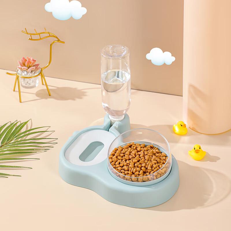 Oujiewang Automatic Pet Feeder with Water and Food Bowls