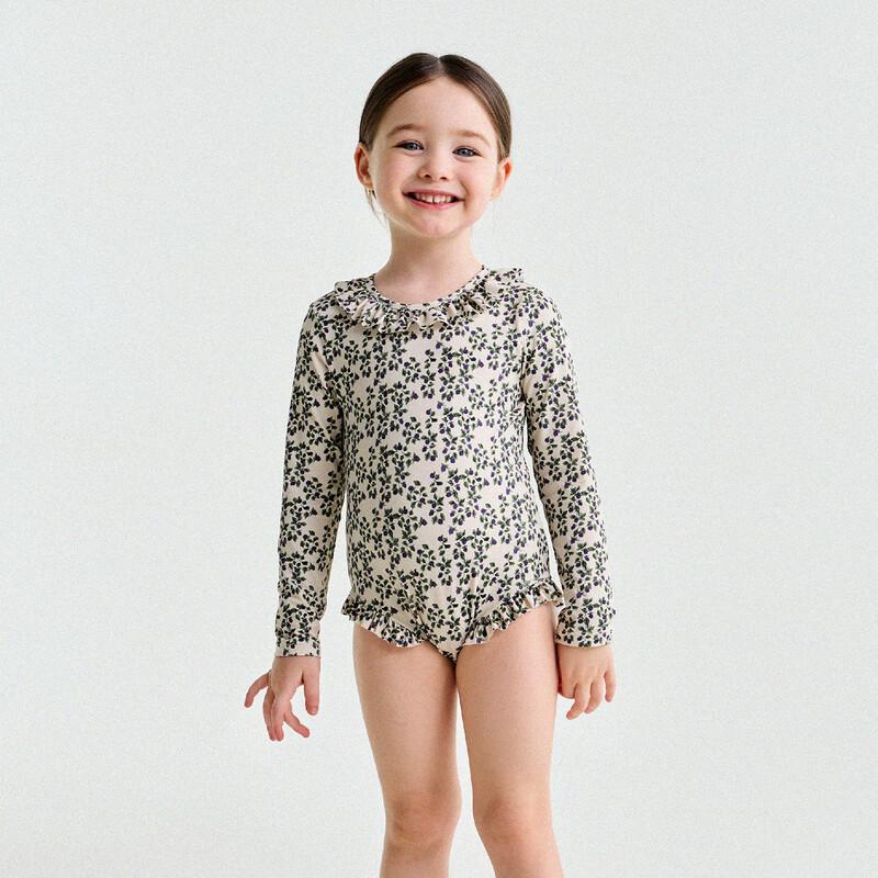 Costume da bagno intero Yun'er Ma per bambine, protezione solare UPF50+, ad asciugatura rapida