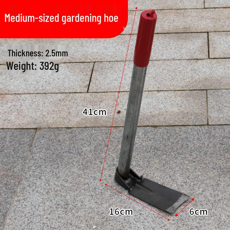 Manganese Steel Dual-Use Hoe: Ideal for Loosening Soil, Planting Vegetables & Flowers, Digging Bamboo Shoots, Steel Handle, Cordyceps Incl.