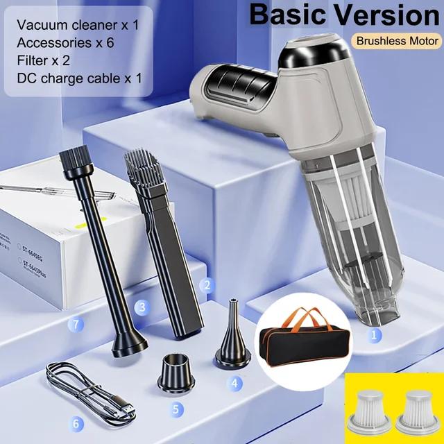 NEW 95000Pa Wireless Car Vacuum Cleaner Strong Suction Handheld Auto Vacuum & Car Dual Use Mini Vacuum Cleaner Appliance 2025
