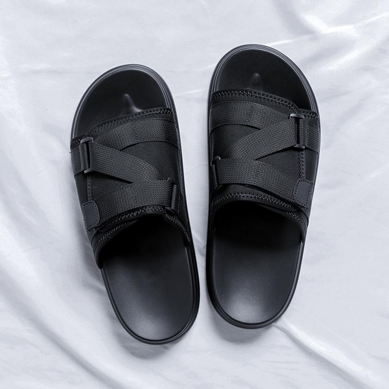 

Сандалии мужские 2025 летние новые спортивные пляжные туфли нескользящая верхняя одежда классные тапочки на мягкой подошве повседневная мужская обувь 1504-R 38 чёрный