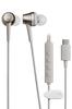 Audio-Technica ATH-CKD7NC BGD Wired Earphones Type-C Noise Cancelling 1.2m Cable Microphone Remote No Latency High-Quality DAC Built-in Beige Gold