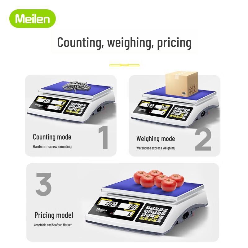 Meilen Commercial High-Precision Counting Scale 15kg/0.1g