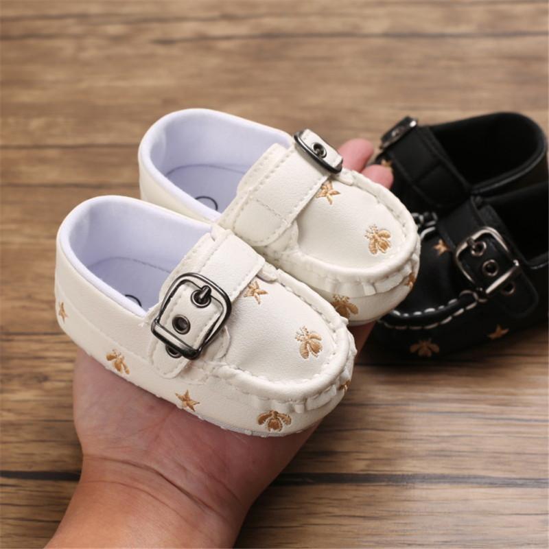 Baby Toddler Shoes British Style Small Leather Shoes for 3-12 Months Baby