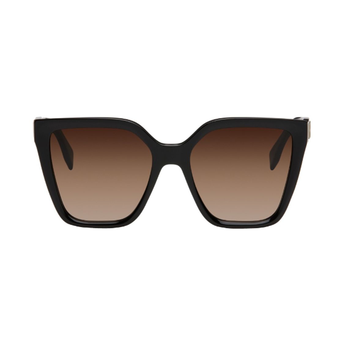 Fendi Gold Logo Decorative Acetate Irregular Shape Sunglasses Women sunglasses Black FE40086I192337124754 55,Black-Box/Dust Bag Random Shipment