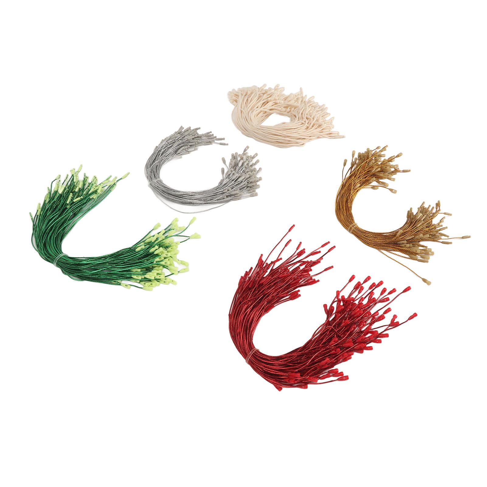 

500 шт. веревка для украшения длиной 7,9 дюйма, разные цвета, защелкивающиеся замки, предварительно нарезанные веревки для подвешивания для семьи