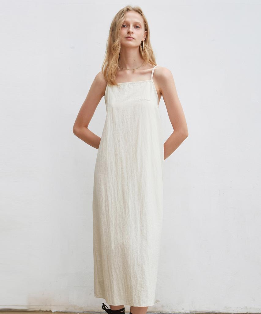 Nigaennikol Mood Sleeveless Long Dress_Cream