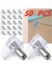 50Pcs Clear Plastic Shelf Support Pegs for Bookshelves Easy Installation Cabinet Supports for Strong and Reliable Shelf Stabilit
