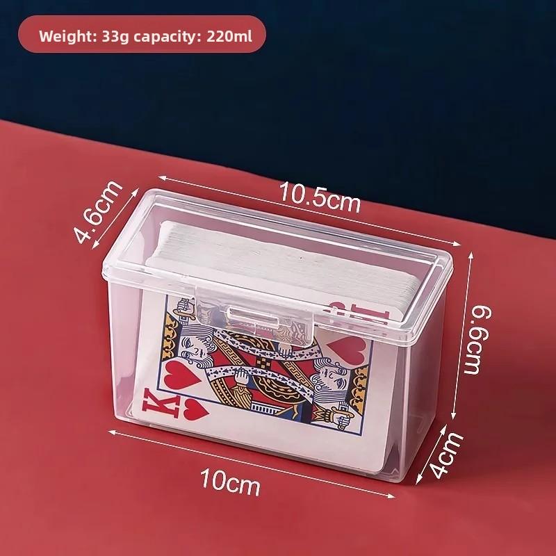 1pc Playing Card Box Clear Deck Case Two Poker Images Can Be Plad-NO Cards-Christmas Halloween Thanksgiving Gift Part
