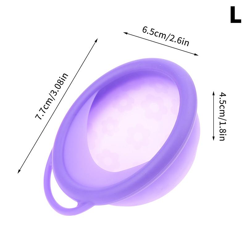 

1шт силиконовый плоский дизайн сверхтонкий многоразовый диск для женщин менструальный с язычком стерилизация L